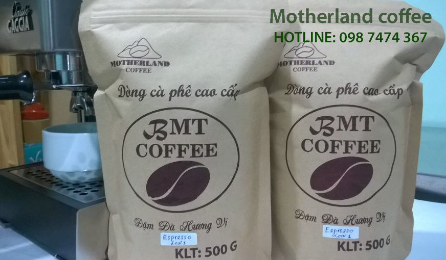 cà phê hạt giá sỉ motherland - espresso loại 1