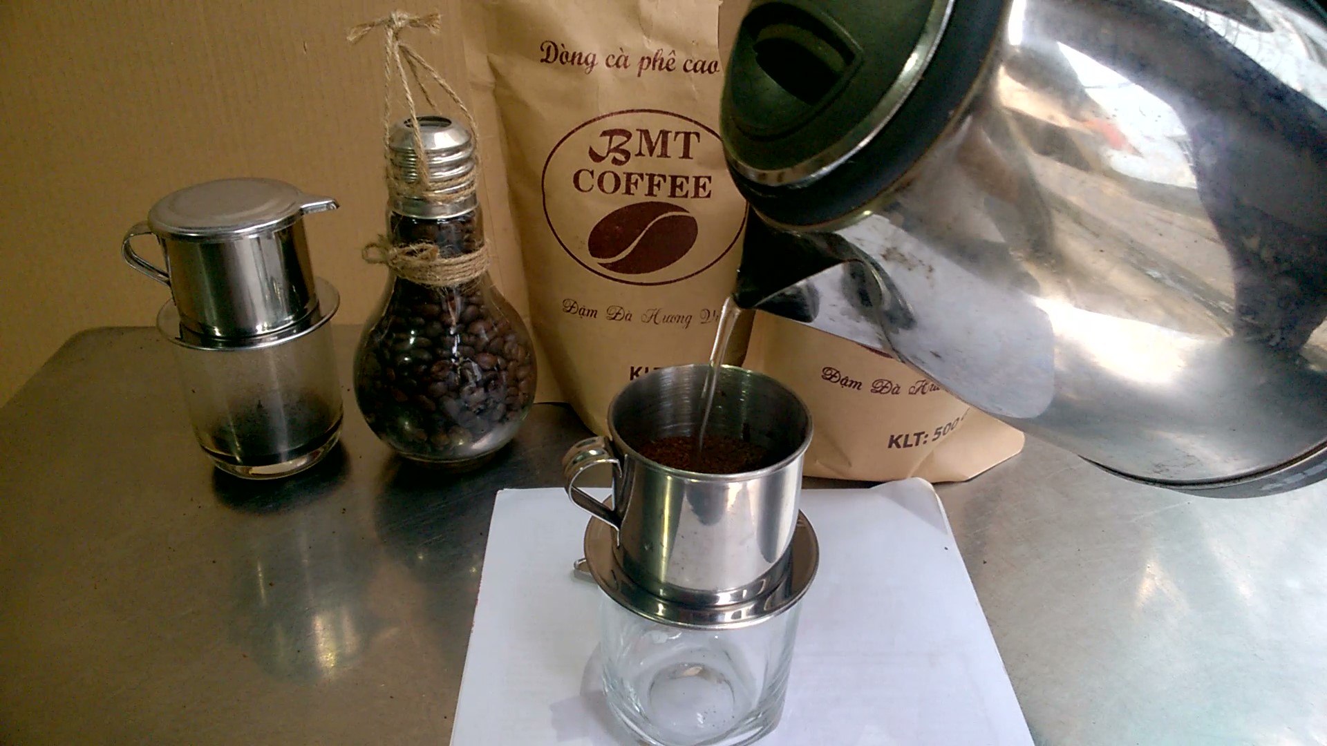 hướng dẫn cách ủ cafe nguyên chất