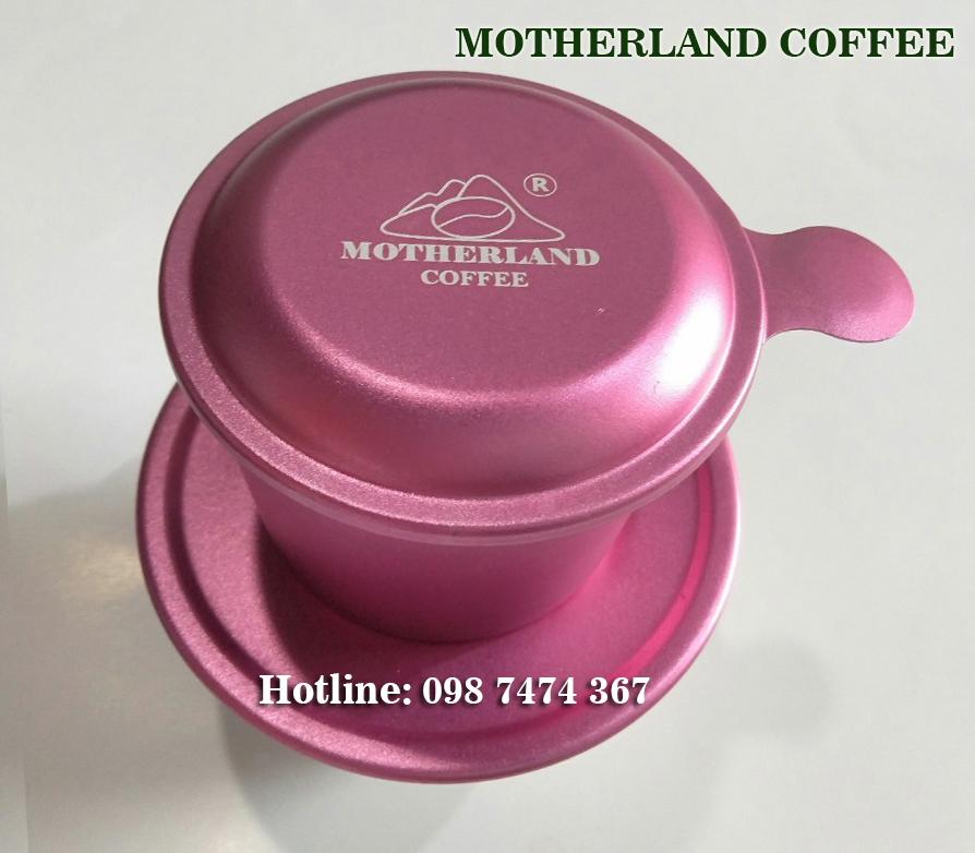 phin cafe đẹp khắc logo giá sỉ lẻ màu hồng